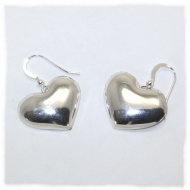 Shiny heart earrings